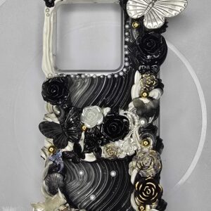 Baroque black and white Phone case